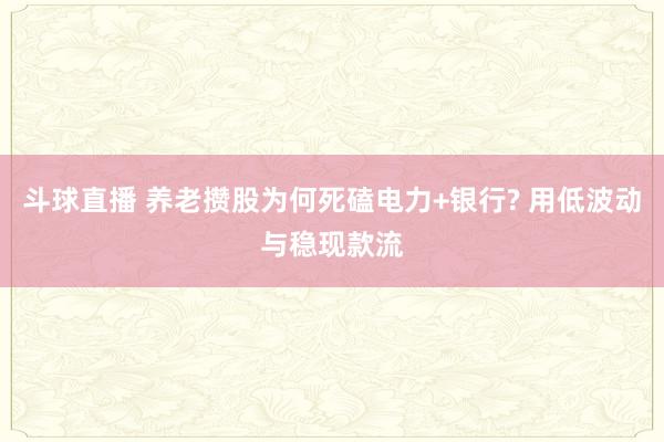 斗球直播 养老攒股为何死磕电力+银行? 用低波动与稳现款流