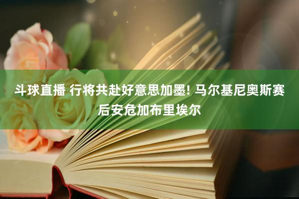 斗球直播 行将共赴好意思加墨! 马尔基尼奥斯赛后安危加布里埃尔