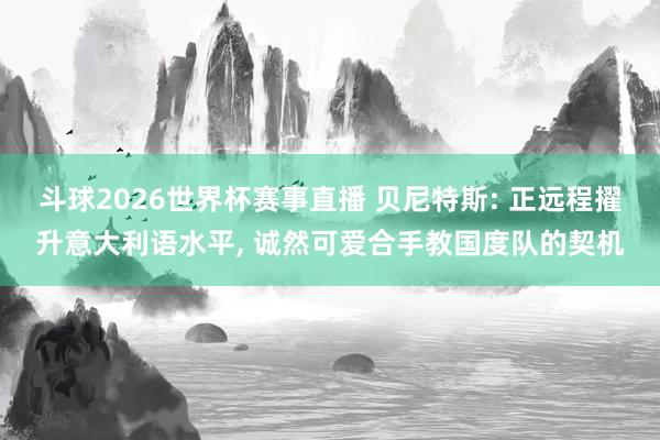 斗球2026世界杯赛事直播 贝尼特斯: 正远程擢升意大利语水平, 诚然可爱合手教国度队的契机