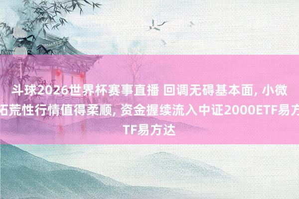 斗球2026世界杯赛事直播 回调无碍基本面， 小微盘拓荒性行情值得柔顺， 资金握续流入中证2000ETF易方达