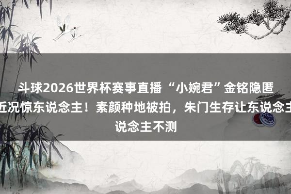 斗球2026世界杯赛事直播 “小婉君”金铭隐匿五年近况惊东说念主！素颜种地被拍，朱门生存让东说念主不测