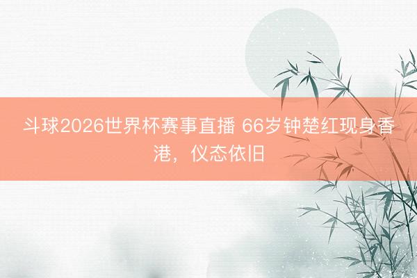 斗球2026世界杯赛事直播 66岁钟楚红现身香港,仪态依旧