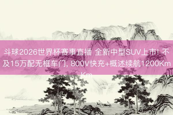 斗球2026世界杯赛事直播 全新中型SUV上市! 不及15万配无框车门， 800V快充+概述续航1200Km